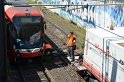 Unfall zwischen zwei KVB Bahnen Koeln Hoehenhaus Im Weidenbruch P176